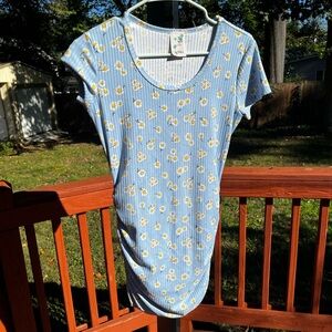 Floral/Daisy Bunched Dress